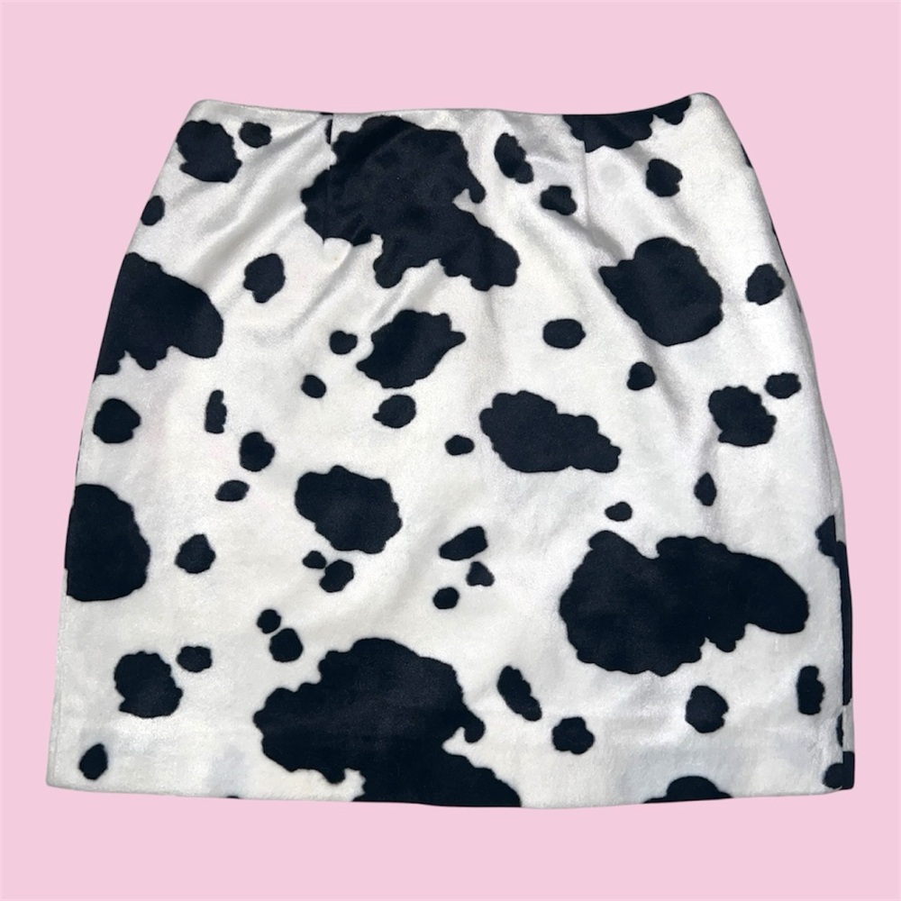 Apostrophe cow Print Pencil Skirt